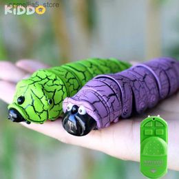 Electric/RC Animals Infrared Remote Control Insect Caterpillar Worm Mock Fake RC Toy Animal Trick Novelty Jokes Prank Kids Adult Random Colour Gifts Q231114