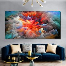 Posters And Prints Wall Art Colourful Abstract Picture Canvas Painting Wall Pictures For Living Room Decoration Unframed