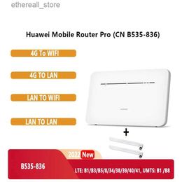 Routers 4G Router Pro B535-836 LTE 300 Mbps Dual-Band Wi-Fi Hotspot Micro SIM Card Slot 4 Gigabit Ethernet Ports Cat 7 CPE Router Q231114