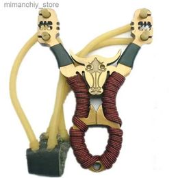 Hunting Slingshots Outdoor Precision Competitive Hunting Metal Catapult Slingshot Alloy Slingshot Rubber Band Big Power Slingshot Toy Q231114