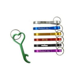 Openers Personalised Key Holder Favour Love Heart Bottle Opener Ring Party Laser Logo Lx0852 Drop Delivery Home Garden Kitche Dhycl