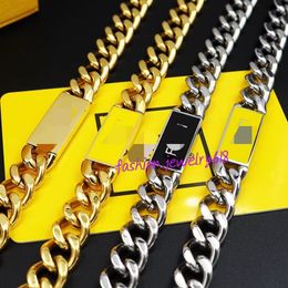 designer fashion luxury bracelet for women titanium steel black and yellow enamel denim bracelet cuban stainless steel bracelet chains fashion Jewellery