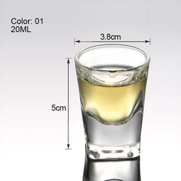 Tumblers Set of 6pcs Crystal Cup S Glass Mug Drinking Creative High Spirits Thick Bottom Wine Liquor Whisky Vodka Glasses 230413