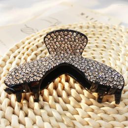 Hair Clips Spark Rhinestones Accessory Ornament Jewellery For Women Girls Dressy Cellulose Acatete Claw Tiara Holder