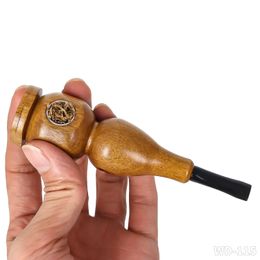 112MM Smoking Pipe Tobacco Herb Pipes Hookah Shisha Portable Wooden Smoke Accessoires Pipe