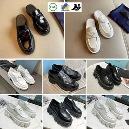 Sonbahar Lüks Tasarımcı Sıradan Ayakkabı Kadın Loafer Ayakkabı Çikolata Fırçalı Deri Loafers Düz Marka Spor ayakkabıları Siyah Patent Kauçuk Platform Düşük Kesim