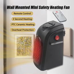 Home Heaters Portable PTC ceramic electric heater in winter hot air fan mini heating wall mounted household furnace radiator 231114