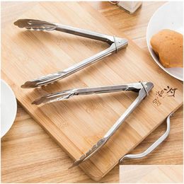 Other Kitchen Tools Bbq Tongs Lock Design Barbecue Clip Clamp Stainless Steel Food Lx0204 Drop Delivery Home Garden Dining Bar Dhtre