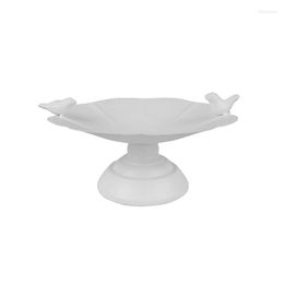 Bakeware Tools White Fruit Bowl Dessert Table Decoration Bird Cake Plate