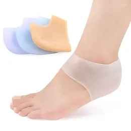 Women Socks Transparent Silicone Moisturising Gel Heel Sock Cracked Foot Skin Care Support Protector Peds Functional