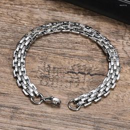 Link Bracelets In 2023 Hiphop Men Bracelet Trend Stainless Steel Wristband Hand Chain Cool Thing Rock Punk Fashion Jewelry Accessories