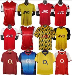 02 03 05 Retro Soccer Jerseys Gunners HENRY HIGHBURY PIRES REYES 06 92 93 94 95 96 98 99 BERGKAMP ADAMS Persie Galla V. PERSIE 88 89 90 Vintage Classic FOOTBALL SHIRT