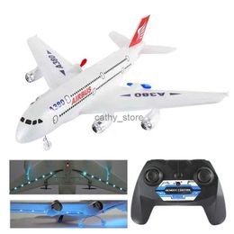 Aircraft Modle Airbus A380 Boeing 747 RC Aeroplane Remote Control Toy 2.4G Fixed Wing Plane Gyro Outdoor Aircraft Model with Motor Children GiftL231114