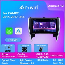 Car Dashboard Video Multimedia 10 Inch Head Unit Audio System Android Stereo for TOYOTA CAMRY 2015-2017 US Version