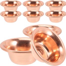 Bowls 7 Pcs Accessory Exquisite Cup Display Offering Supplies Brass Multi-function Holy Bowl