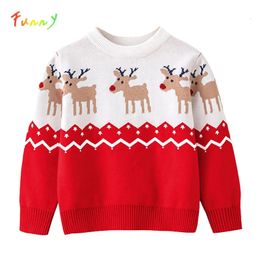 Women's Sweaters Toddler Christmas Sweater Warm Boys Girls Knit for Children Pullovers Top Xmas Bonpoint Clothing Kids 2024 Winter 231113