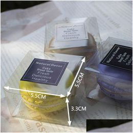 Cupcake 5.5Cmx5.5Cmx3.3Cm Clear Plastic Aron Box For 1 Arons Bomboniere Favors Candy Boxes Lx0401 Drop Delivery Home Garden Kitchen Dhmq6