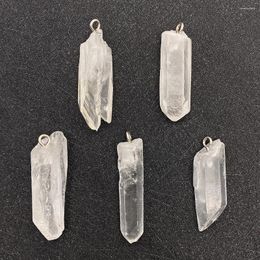 Pendant Necklaces Natural Stone White Crystal Irregular 6-45mm Charm Frosted DIY Necklace Earrings Boutique Fashion Jewellery Accessories