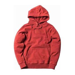 High quality thickening Kith Embroidery Hoodie Men Women Box Hooded Sweatshirt Quality Inside Tag Favourite the New Listing Bestat1oat1o Essentialhoodie 7 2HPC