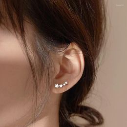 Stud Earrings Golden U-Shaped Curved Ear Clips Gifts For Women 2023 Crawler Climbing Earcuffs Star Long