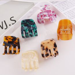 Fashion Hair Clips for Women Small Claw Elegant Colorful Acetate Clamps Girls Hair Accessories Crab Hair Clip