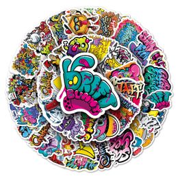 50Pcs-Pack Street Stickers Wall Stickers Wholesale Vinyl Sticker Waterproof Laptops Car Scrapbooking Guitar Box Skateboard JDM Luggage Decal