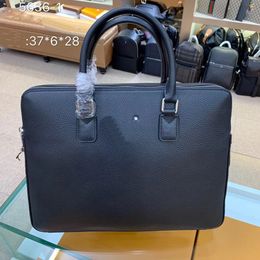 new Top-quality original goods, natural calf leather, various briefcases, computer bags, original hardware, brand-name bags, luxury bags, brand-name bags, laptop bags 37CM