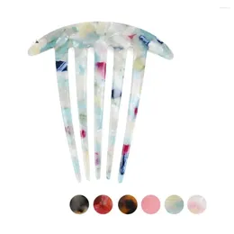 Hair Clips Fine Comb Pin - Decorative Ornament For Women Accessory Dressy Cellulose Acetate Jewellery Thick Braids