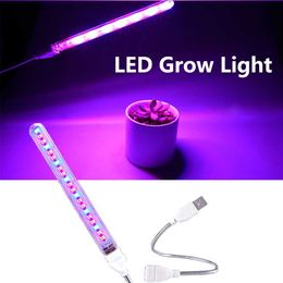 Grow Lights LED Grow Light Flexible USB Full Spectrum Plant Red Lamp Blue Phyto 5V Indoor For Flowers Seedling Greenhouse Growing Lamps P230413