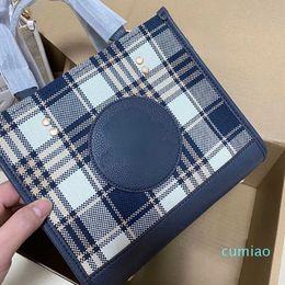 Shoulder Bags New designer Women's Dempsey tote Garden Plaid Shopping Round Cake One Handheld Tote