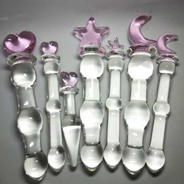 High grade Crystal Glass Dildo Penis Beads Anal Plug Butt Sex Toys For Man Woman Couples Vaginal And Stimulation 231010