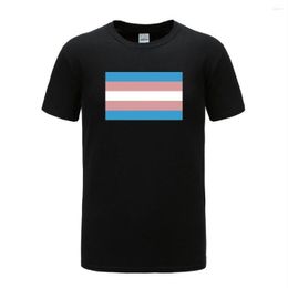 Men's T Shirts Summer Shirt Brand Men's COOLMIND Male MenLGBT Trans Transgender Pride Flag