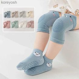 Kids Socks Baby Knee Pads Set Kids Anti-slip Kneecap Infant Crling Safety Floor Knee Protector Kneepad Girls Leg WarmerL231114