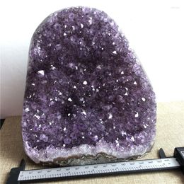 Decorative Figurines 3500g Natural Purple Amethyst Quartz Crystal Cluster Specimen From Brazil