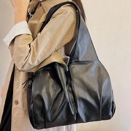 Evening Bags Women's Roomy Hobos Shoulder Bag Large Soft Pu Leather Female Black Commuter Crossbody Ladies Leisure Shopper Tote Handbags