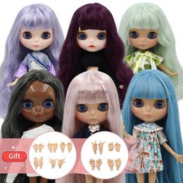 Other Toys ICY DBS Blyth doll 1/6 fashion BJD nude joint body with hand set A B suitable diy makeup Special priceL231114
