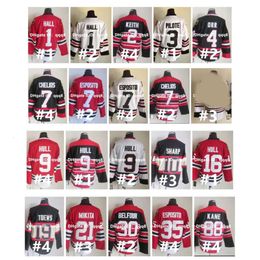 SL Vintage CCM Hockey Jersey Blackhawks Glean Hall Bobby Hull Stan Mikita Duncan Keith Pilote Chris Chelios Phil Esposito Denis Savard