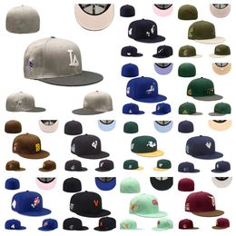 Newest Fitted hats baseball Caps mens hat designer hat All teams Logo Cotton Embroidery new era cap Snapbacks hats street Outdoor sports sizes Cap mix order size 7-8