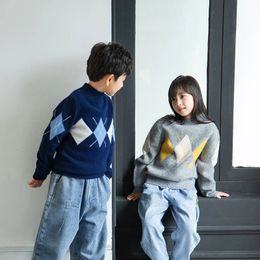 Family Matching Outfits Top Clothing Children's Knitting Cashmere Sweaters Knit Outwear Girls Boys Turtleneck Designed For Chinese Ancient Nobleman 231114