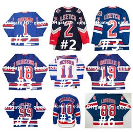 SL Vintage CCM Rangers Hockey Jersey Jean Ratelle ESA TIKKANEN JAROMIR JAGR Gretzky JEFF BEUKEBOOM BRAD PARK BRIAN LEETCH NICK FOTIU ADAM