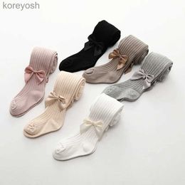 Kids Socks Autumn Newborn Baby Girl Cute Bow Breathable Combed Cotton Pantyhose Baby Toddler Bowknot Soft For 0-10Years Old KidL231114