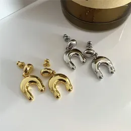 Dangle Earrings Brass With 18K Gold Geo Drop Women Jewelry Party Boho T Show Gown Runway Rare Korean Japan Trendy