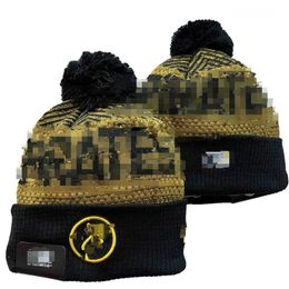 Pirates Beanie Pittsburgh Beanies All 32 Teams Knitted Cuffed Pom Men's Caps Baseball Hats Striped Sideline Wool Warm USA College Sport Knit hats Cap For Women a3