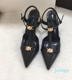 Fashion Luxury Designer sandals Women's Summer banquet dress shoes high-heeled sexy pumps pointed toe