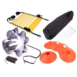 Balls Outdoor Training Resistance Parachute Agility Ladder Sign Discs Set Running Chute Exercise Fitness Sports Equipment 231114