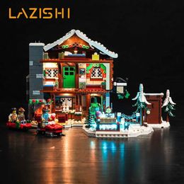 Vehicle Toys Lazishi LED 10325 set suitable for Alpine Lodge building blocks (only including lighting accessories)L231114