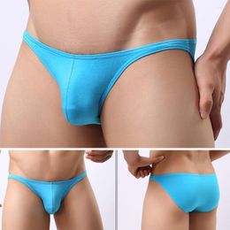 Underpants 2023 Men Triangle Fashion Personality Sexy Slim Solid Color Comfortable Bikini Panties Pouch G-String Male Erotic Lingerie