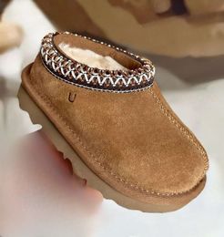Kids Boots Toddler Tasman uggskid Slippers Tazz Baby Shoes Chestnut Fur Slides Sheepskin Shearling Classic Ultra Mini Boot Winter Mules Slip-on Suede Booties 918ess