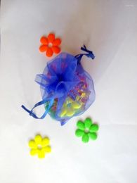 Jewellery Pouches 1000pcs 10 15cm Royal Blue Organza Gift Bag Packaging Display Bags Drawstring Pouch For Bracelets/necklace Mini Yarn