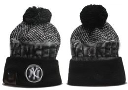 Yankees Beanie New York Beanies All 32 Teams Knitted Cuffed Pom Men's Caps Baseball Hats Striped Sideline Wool Warm USA College Sport Knit hats Cap For Women a7